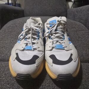 Adidas Gray and Blue Sneakers